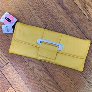 Chinese Laundry Mustard Yellow Clutch with Chain